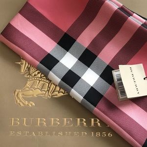 Authentic Burberry 100% Silk Square Scarf